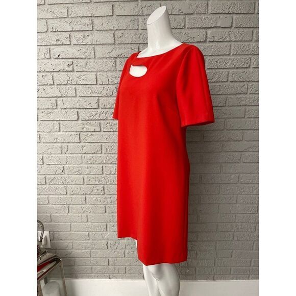 Tahari Arthur S. Levine Short Sleeve Cut-Out Sheath Dress Size 8 - Picture 2 of 8